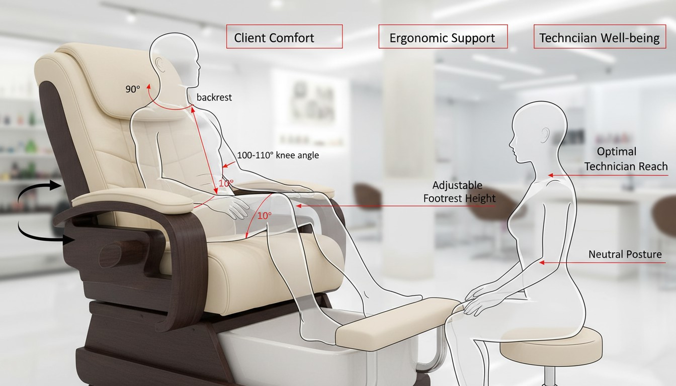 Những tiêu chuẩn cần có của một bộ ghế làm Nail chuyên nghiệp