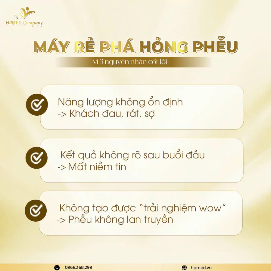 Vì Sao Chiến Lược Phễu Bằng Dịch Vụ Triệt Lông Mà Đầu Tư Máy Rẻ, Kém Chất Lượng Thì Thường Bị Thất Bại 3 Phễu Triệt Lông - 02