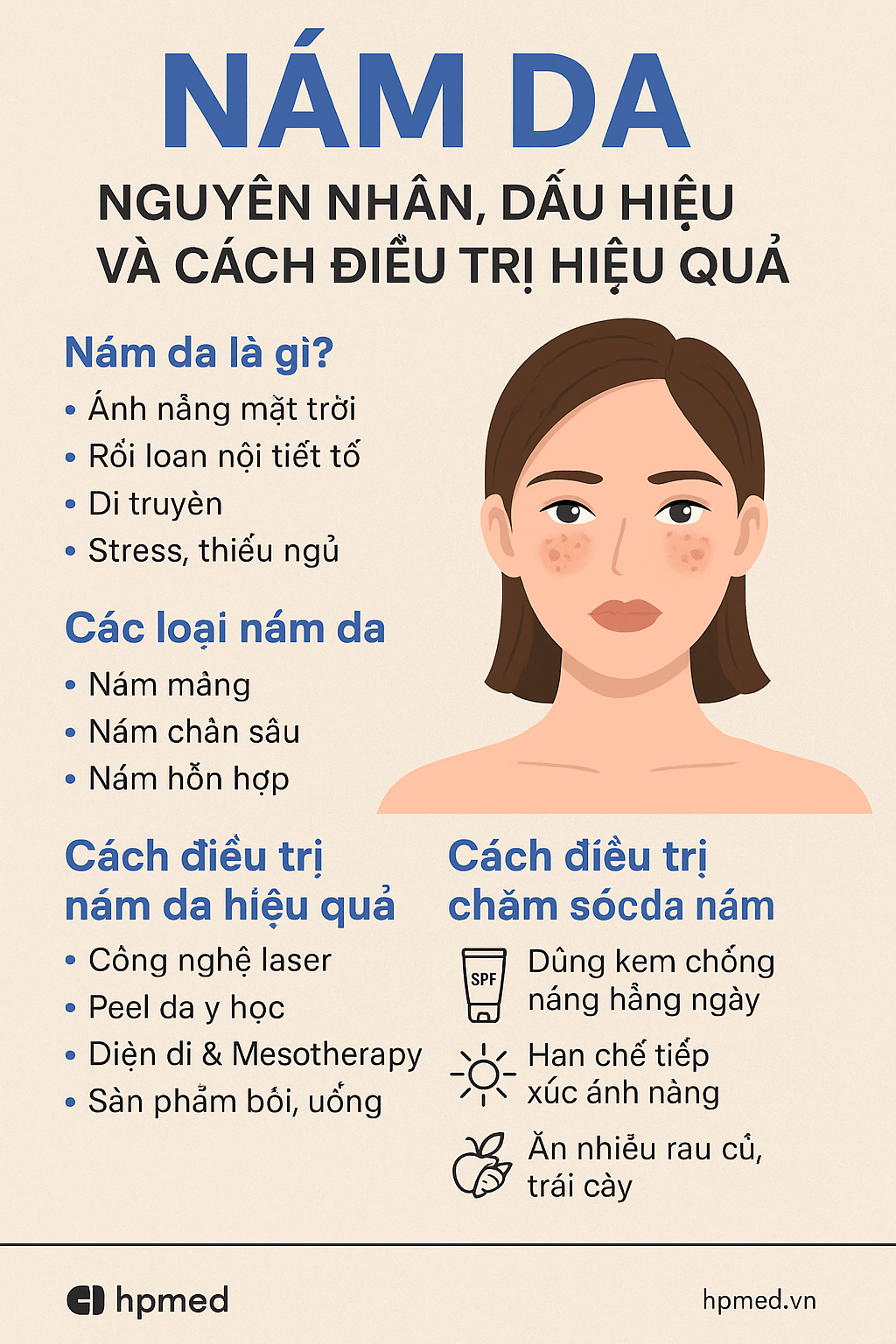 Nám Da: Nguyên Nhân, Dấu Hiệu và Cách Điều Trị Hiệu Quả 2 Nám Da