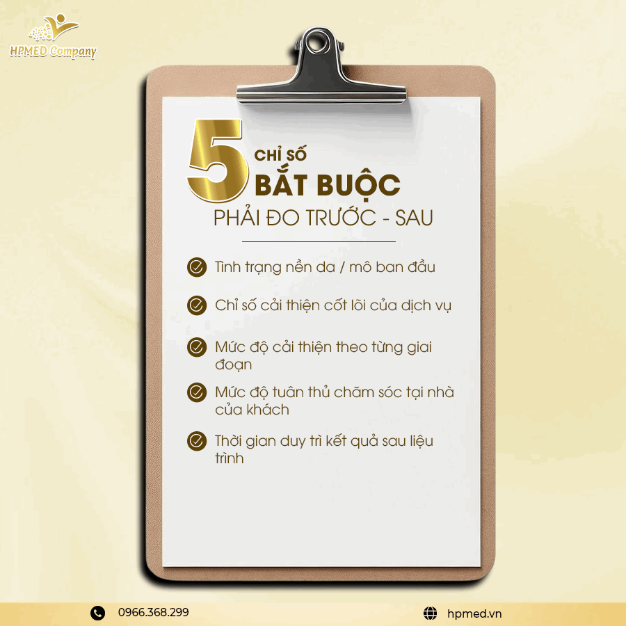 5 chỉ số đo trước sau spa ✅ Quy chuẩn đo lường giúp khách tin – nhớ – quay lại