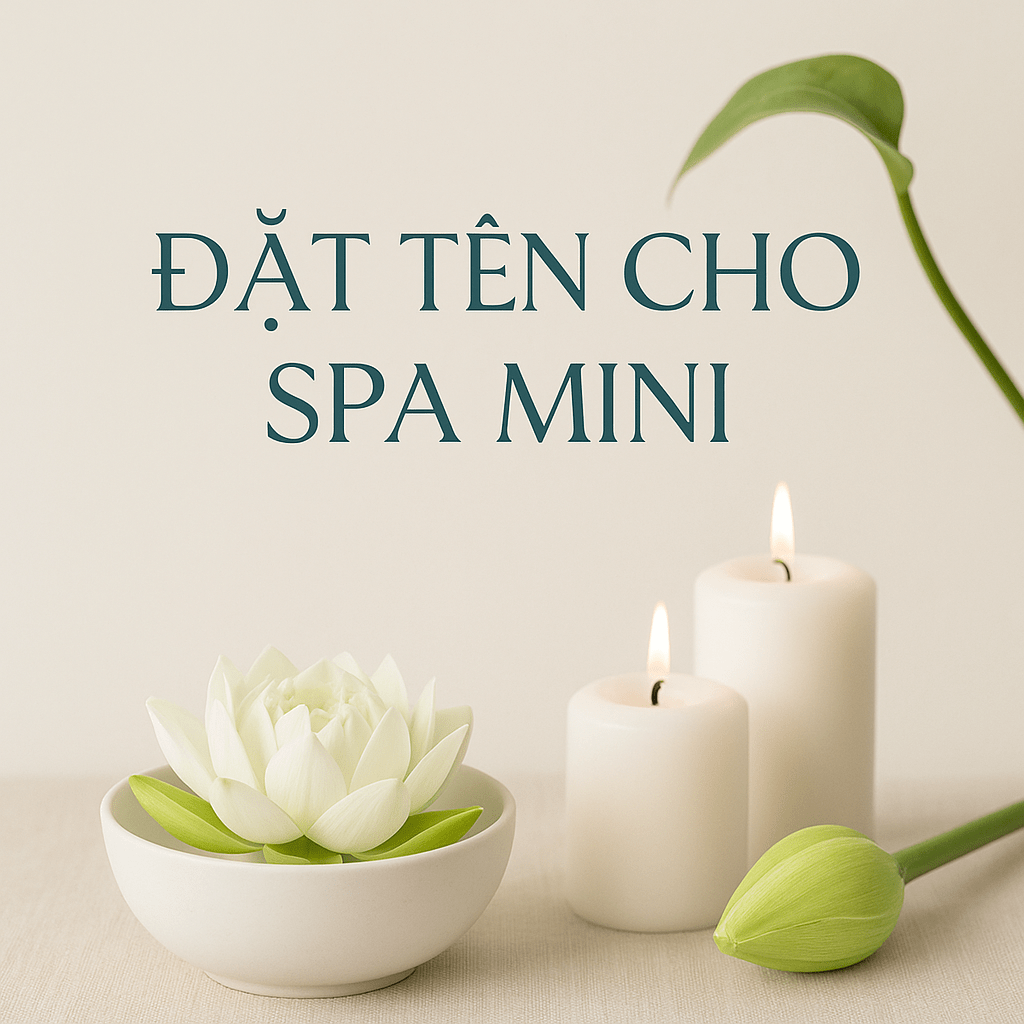 Đặt Tên Cho Spa Mini – Gợi Ý Tên Spa Hay, Hợp Phong Thủy Và Gây Ấn Tượng Mạnh 1 Đặt tên cho spa mini