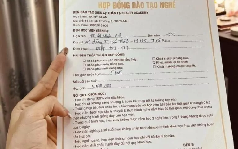 Hợp Đồng Đào Tạo Học Viên Spa: Mẫu Hợp Đồng Đầy Đủ và Chuyên Nghiệp Nhất 3 hop dong dao tao hoc vien spa 3