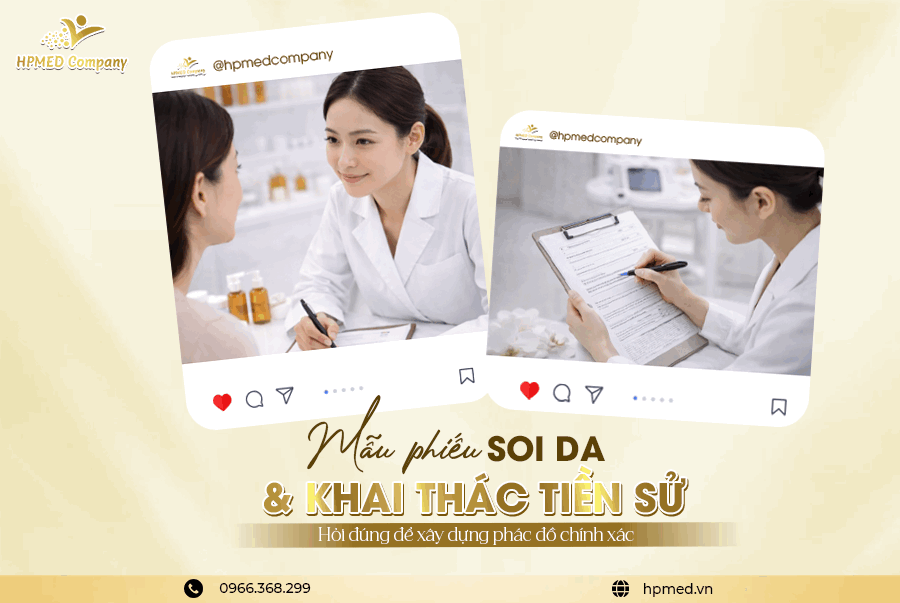 Mẫu phiếu soi da &amp; khai thác tiền sử ✅ Chuẩn hoá phác đồ spa