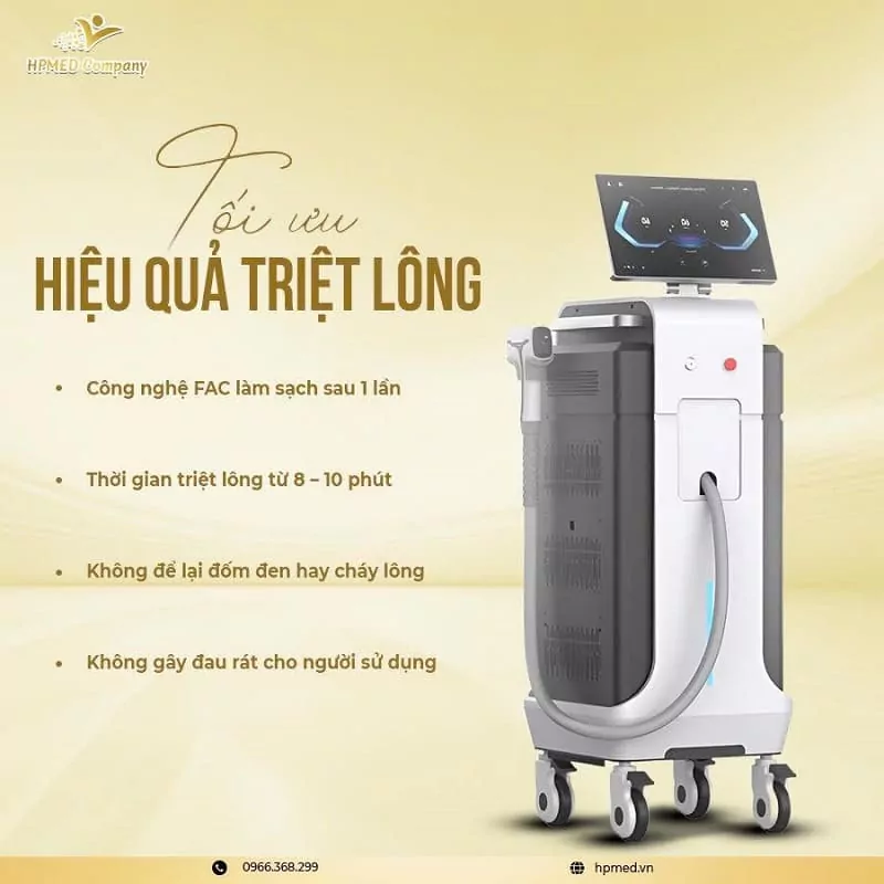 Máy Triệt Lông Diode Laser Cao Cấp