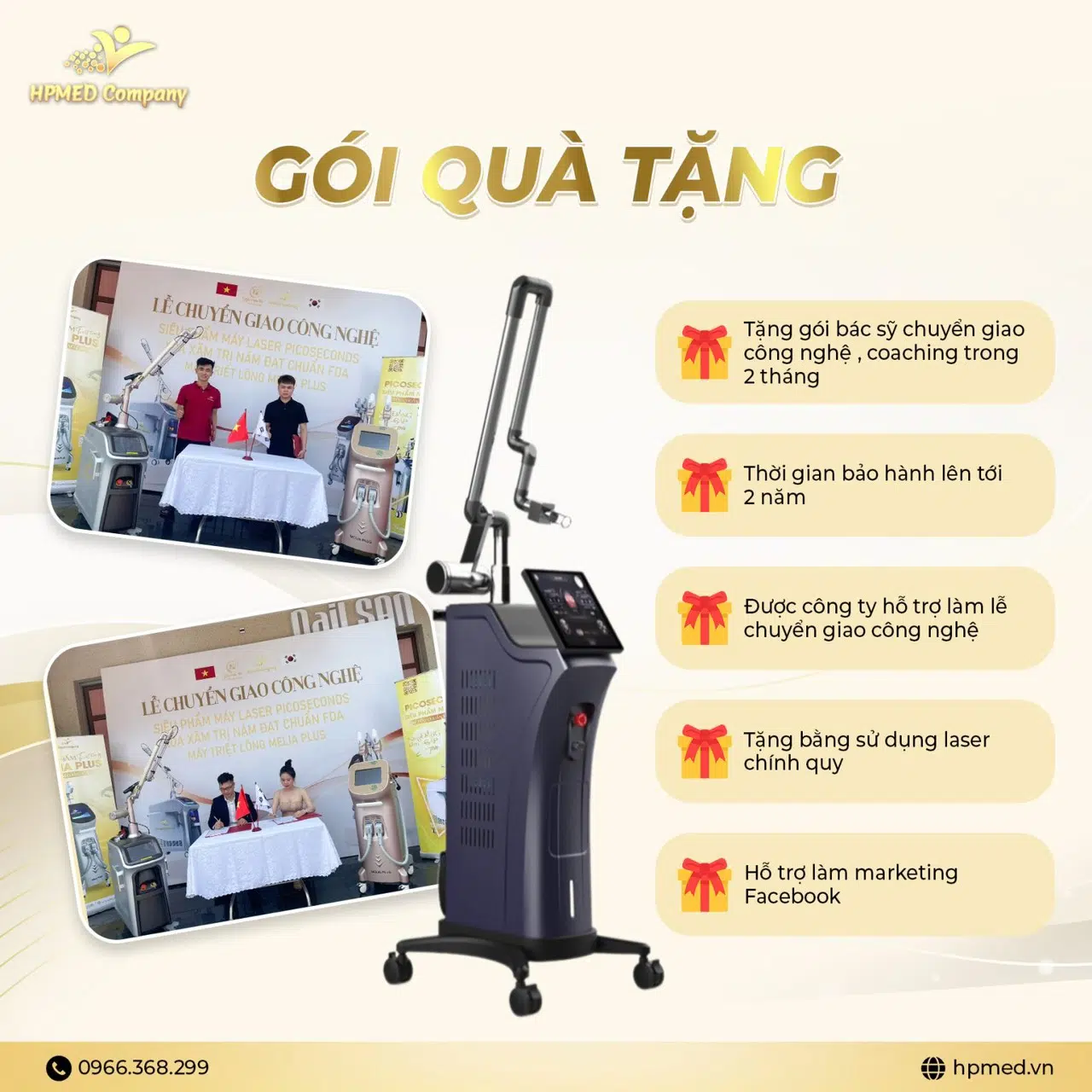 Máy Laser Co2 Fractional Harmoni Cao Cấp